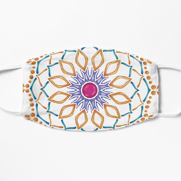 Mandala Patterns Colorful 3 Flat Mask