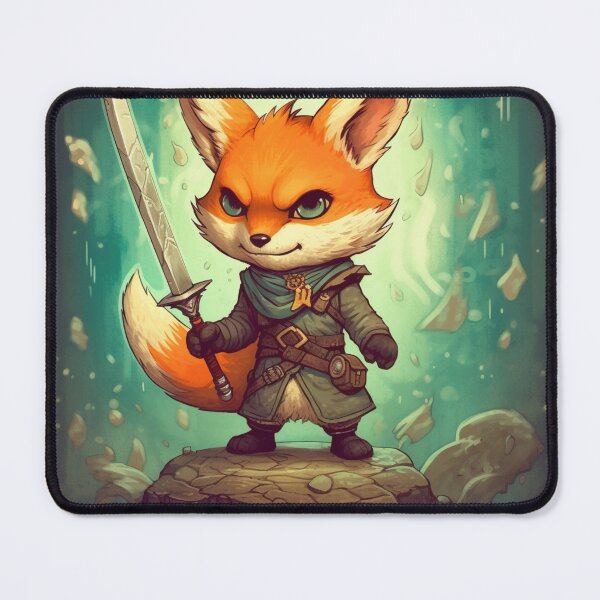 Item preview, Cute Fierce Warrior Fox designed and sold by EpicFoxArt.