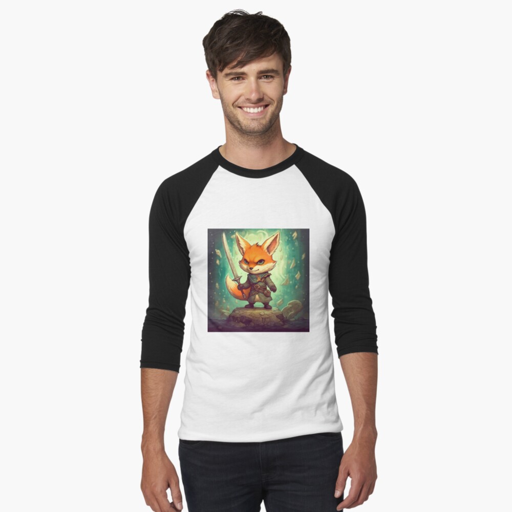Item preview, Baseball ¾ Sleeve T-Shirt designed and sold by EpicFoxArt.