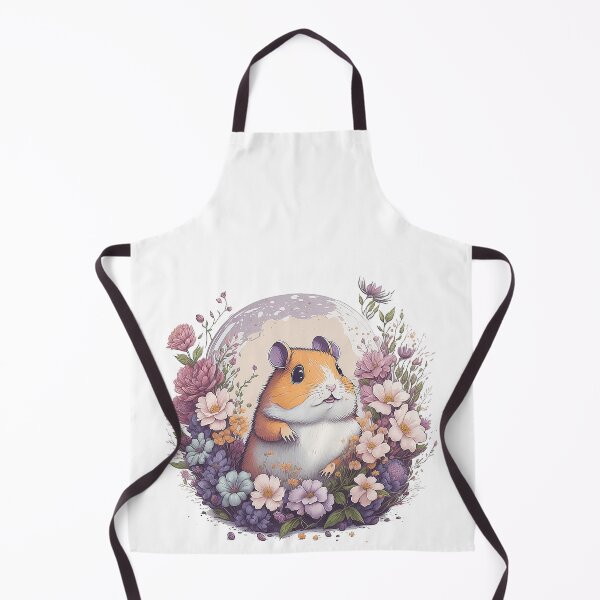 Item preview, Cute Hamster Golden Syrian hamster in Flower Splash Colorful Watercolor 3D Vector Artwork Flowers and Leaves a high detailed illustration designed and sold by Sashindra Wijayarathna.