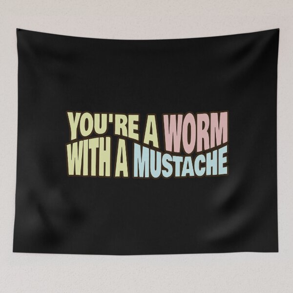 Item preview, Worm With A Mustache designed and sold by ChiweenieHobbit.