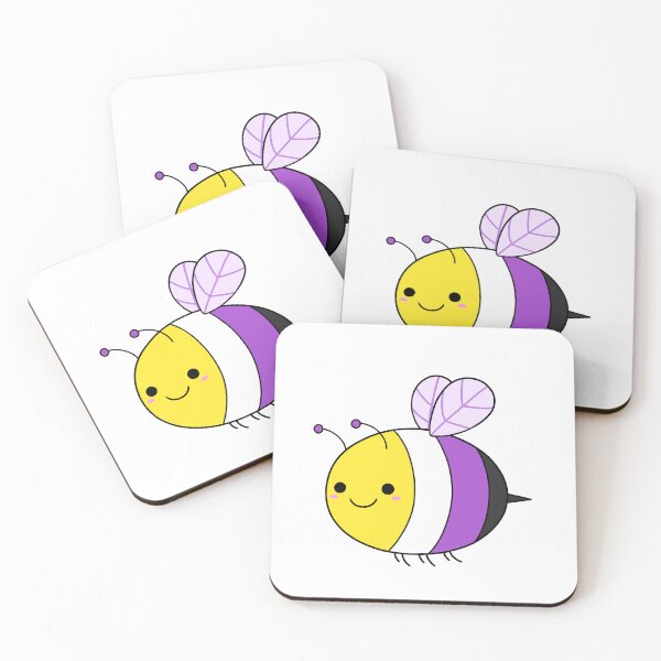 Item preview, Nonbinary Pride Bee designed and sold by rainbow-milk.