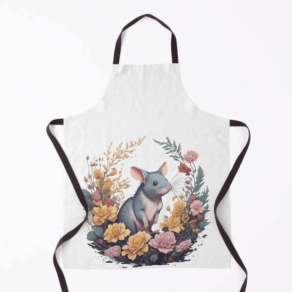 Item preview, Rat in Flower Splash Colorful Watercolor Mouse Rat Micky 3D Vector Artwork Flowers and Leaves a high detailed illustration designed and sold by Sashindra Wijayarathna.