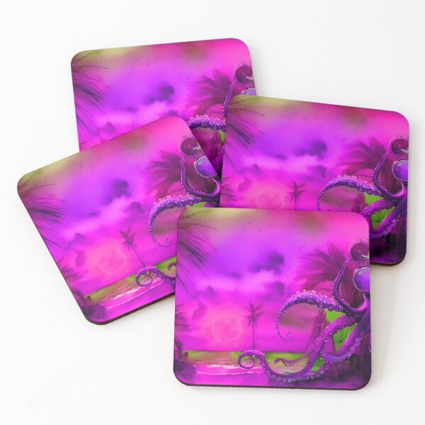 Item preview, Steampunk Octopus Retrofuturism - Lilac and Pink Cephalopod - AI Generated Art 4 of 8 designed and sold by Beachy.