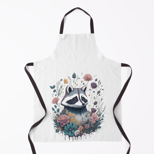 Item preview, Raccoon in Flower Splash Colorful Racoon Watercolor Mouse Rat Micky 3D Vector Artwork Flowers and Leaves a high detailed illustration designed and sold by Sashindra Wijayarathna.
