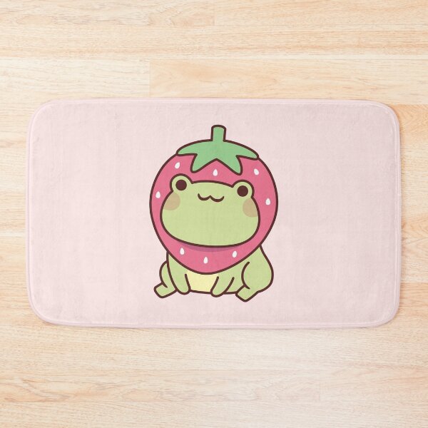 Item preview, Cute Frog With Strawberry Hat designed and sold by rustydoodle.