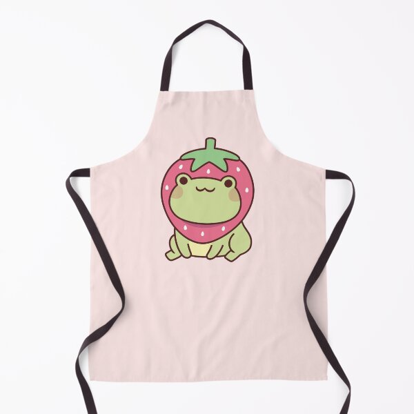 Item preview, Cute Frog With Strawberry Hat designed and sold by rustydoodle.