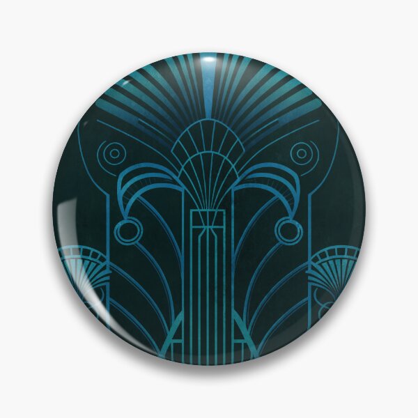 Item preview, Art Deco Ornament Design Turquoise Teal  designed and sold by artsandsoul.