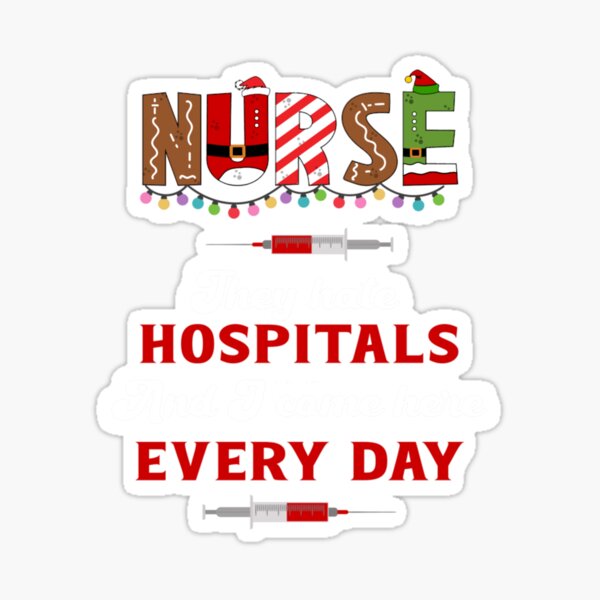 Nurse Doctor Nursing Hospital Funny Medical Nurses Sticker