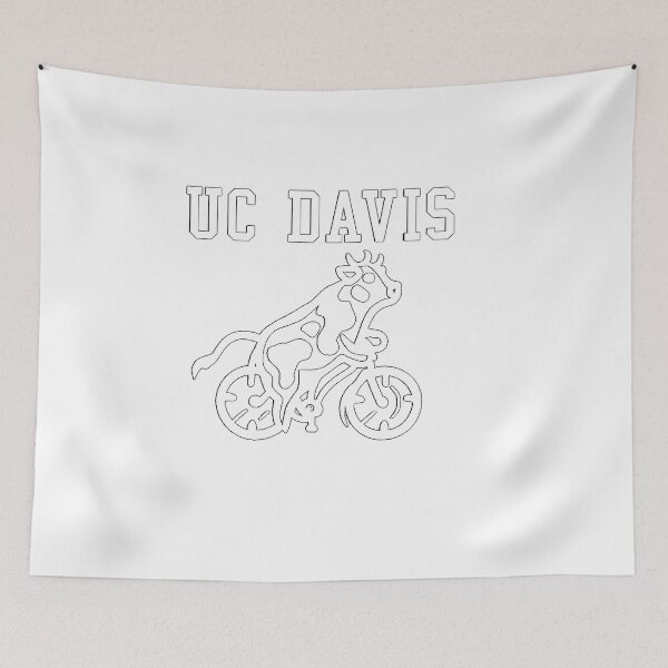 Item preview, UC Davis Cow Bicycle T Shirt (White) designed and sold by beamayako.