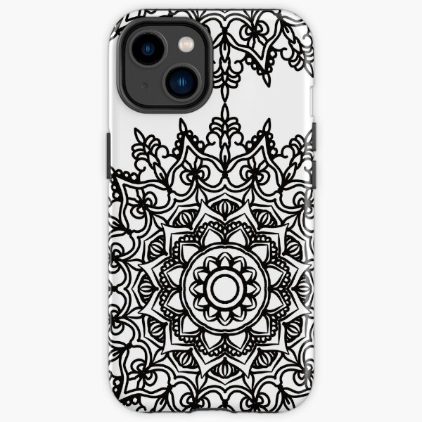Mandala Patterns Black 2 iPhone Tough Case