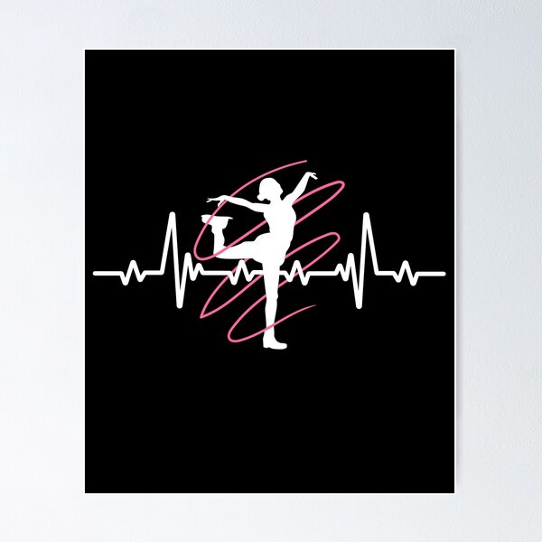 Aperçu de l'œuvre Figure Skating Heartbeat Ice Skating Skater Sport créée et vendue par Pubi.