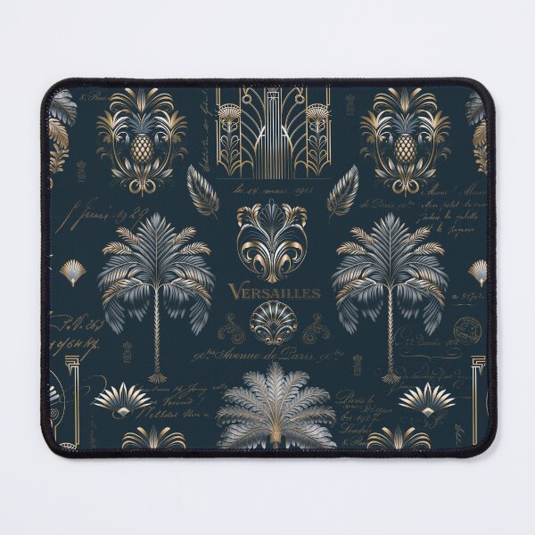 Item preview, Art Deco Ornament Design Navy Blue Gold designed and sold by artsandsoul.