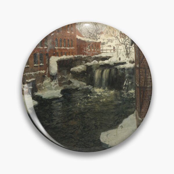 Artikelvorschau, Claude Monets Mühlenszene – Monet-Schneegemälde entworfen und verkauft von Tamas Das.