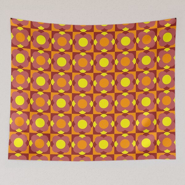 Item preview, 1970s style geometrical pattern designed and sold by pauloneill-art.