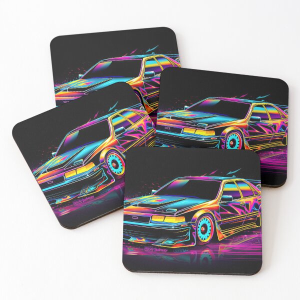 Item preview, Retro Car Digital Illustrations: A Journey to the 80s-90s designed and sold by Piotrek0001.