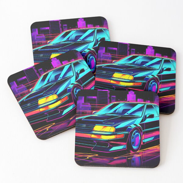 Item preview, Retro Car Digital Illustrations: A Journey to the 80s-90s designed and sold by Piotrek0001.