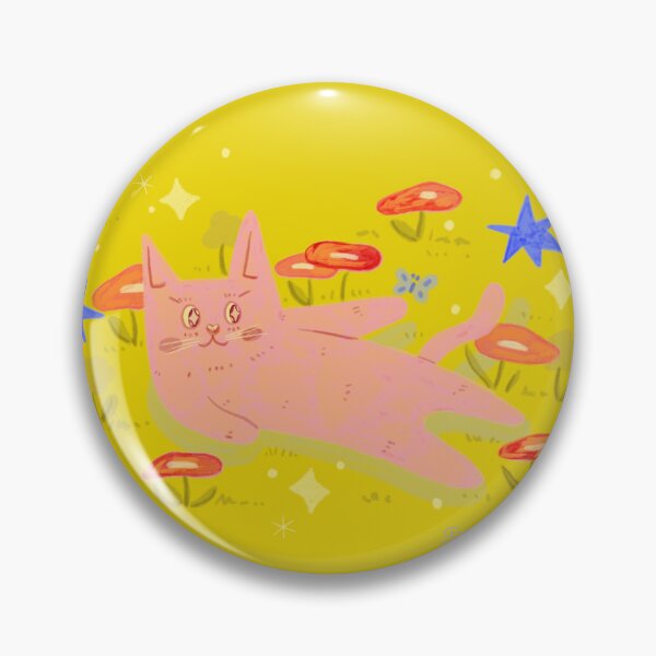 Item preview, Cat vibin' in the grass on a summer day art print  designed and sold by sourplum-studio.