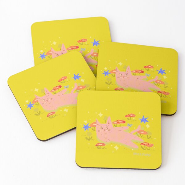 Item preview, Cat vibin' in the grass on a summer day art print  designed and sold by sourplum-studio.