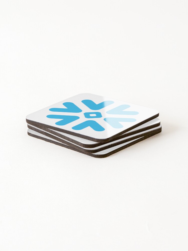 Thumbnail 4 of 5, Coasters (Set of 4), snowflake programming AI data cloud designed and sold by developerfriday.