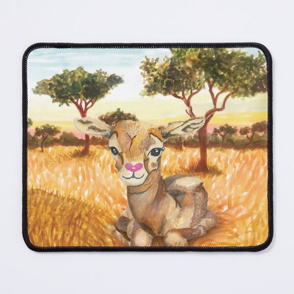 Item preview, Cute baby gazelle painting - Safari Nursery designed and sold by HajnalkArt.