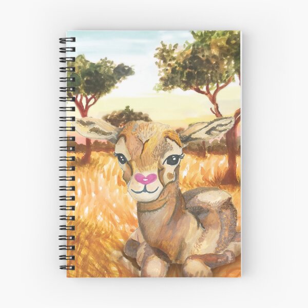 Item preview, Cute baby gazelle painting - Safari Nursery designed and sold by HajnalkArt.