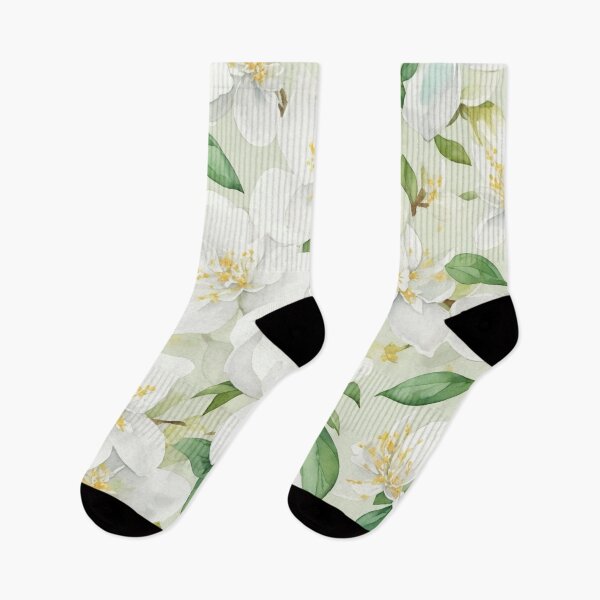 Item preview, Jasmine flowers pattern. White flowers. Botanical pattern. designed and sold by DO-artbyDeliaO.