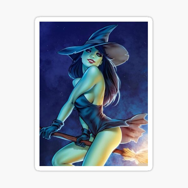 Vista previa del artículo con la obra «Gráfico de Halloween de chica bruja caliente con calabaza», diseñado y vendido por sshaneyoung.