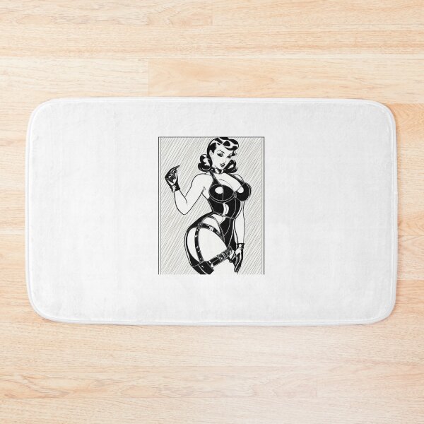 Item preview, Pinup Babe in Black Dominatrix Outfit  designed and sold by sshaneyoung.
