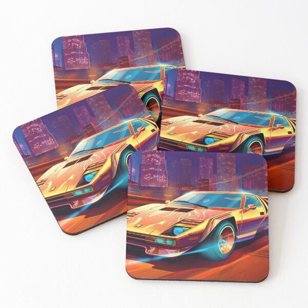 Item preview, Retro Car Digital Illustrations: A Journey to the 80s-90s designed and sold by Piotrek0001.