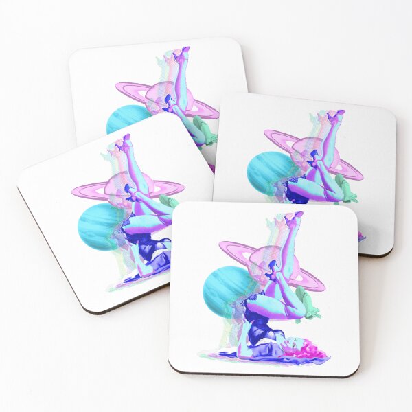 Item preview, Vaporwave Pinup Space Girl  designed and sold by sshaneyoung.