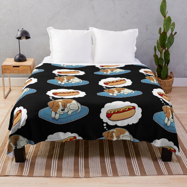 Item preview, Jack Russell Terrier dreaming about Hotdogs designed and sold by SeaPauce.