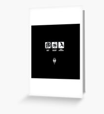 Skyrim - Eat, Sleep, Slay Dragons Greeting Card