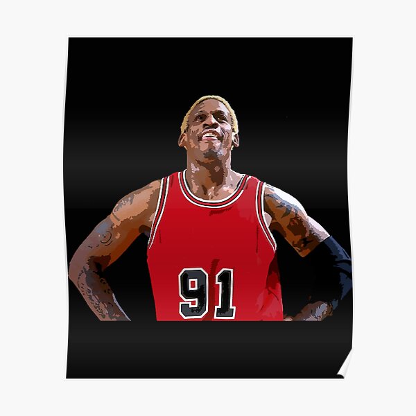 Dennis Rodman Throwback  Dennis rodman, Mvp basketball, Nba art