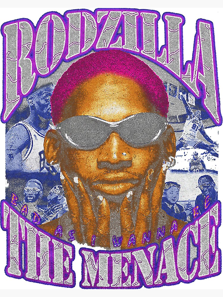 Dennis Rodman NBA basketball Vintage Bootleg Retro 90s Rap Tee T