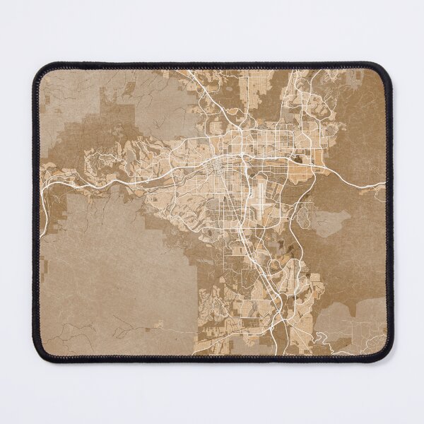 Item preview, Map of Reno (NV, USA) in sepia vintage style designed and sold by blursbyai.