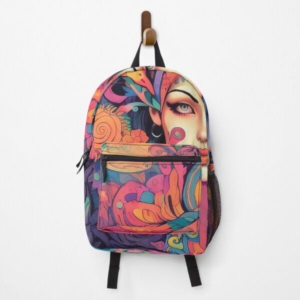 Item preview, Colorful Aesthetic Psychedelic Art Queen Charlotte Portrait designed and sold by NapNapSleeper.