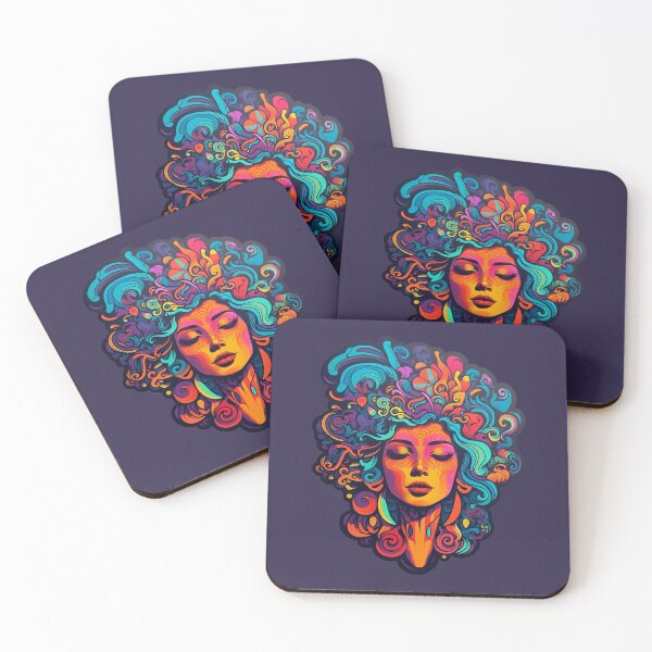 Item preview, Queen Charlotte Portrait - Colorful Aesthetic Psychedelic Art  designed and sold by NapNapSleeper.