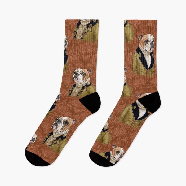 Item preview, Retro darling: Stylish English Bulldog pattern designed and sold by SmileCatalysts.