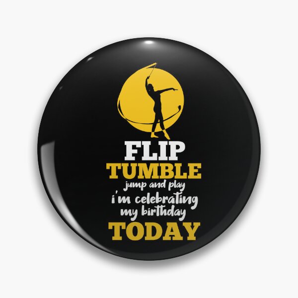 Item preview, Flip Tumble Rhythmic Gymnastics Birthday designed and sold by Pubi.