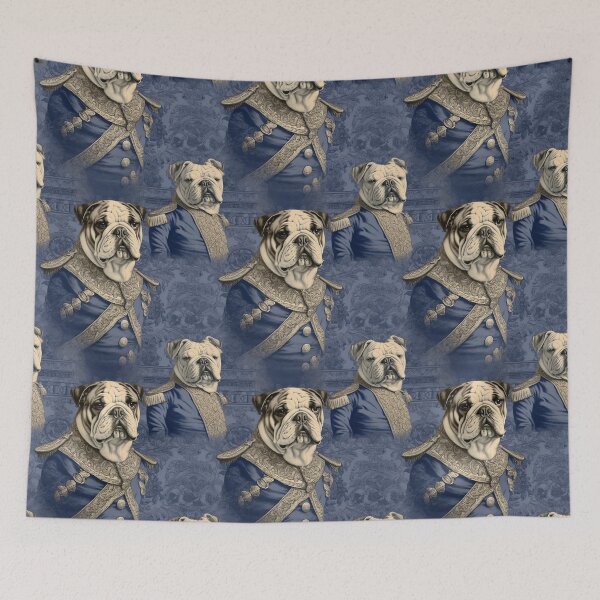 Item preview, Lovable Classic: Vintage pattern featuring English Bulldogs designed and sold by SmileCatalysts.