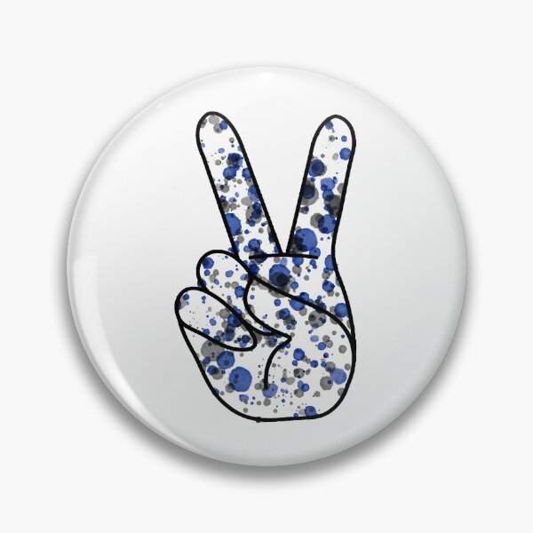Item preview, BlueGrey Peace Sign Georgetown University designed and sold by marrymarid.