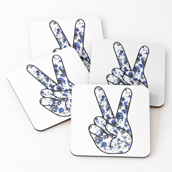 Item preview, BlueGrey Peace Sign Georgetown University designed and sold by marrymarid.