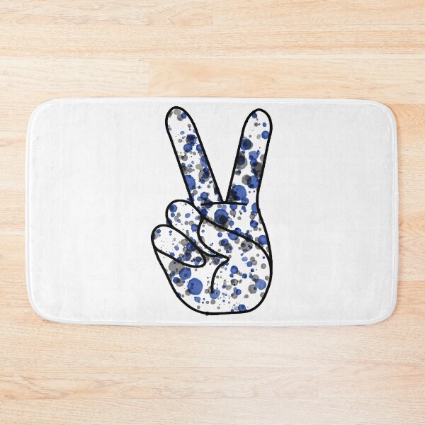Item preview, BlueGrey Peace Sign Georgetown University designed and sold by marrymarid.