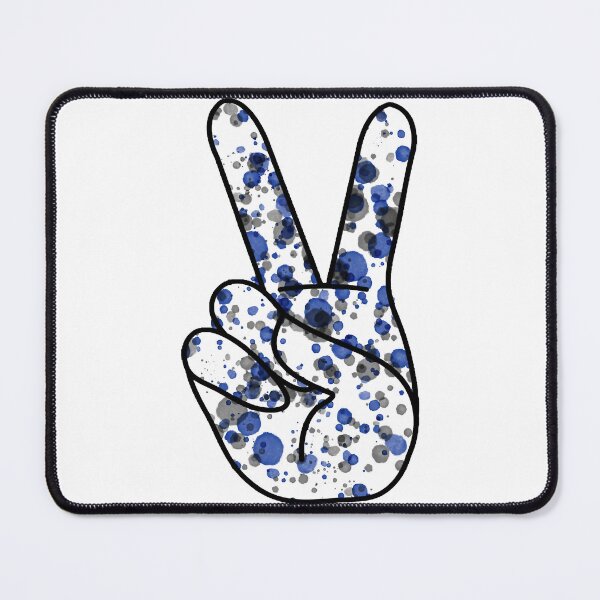 Item preview, BlueGrey Peace Sign Georgetown University designed and sold by marrymarid.