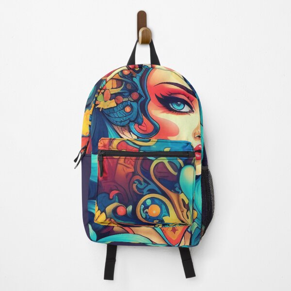 Item preview, Colorful Aesthetic Psychedelic Art Queen Portrait designed and sold by NapNapSleeper.