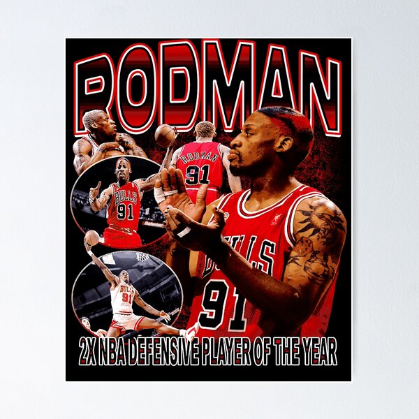 Dennis Rodman NBA basketball Vintage Bootleg Retro 90s Rap Tee  