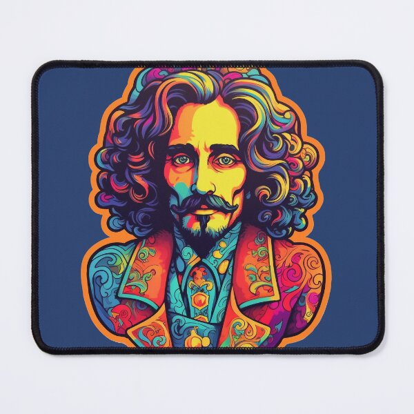 Item preview, King Charles Portrait - Colorful Aesthetic Psychedelic Art designed and sold by NapNapSleeper.