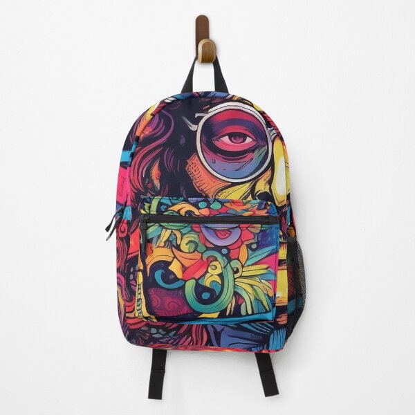 Item preview, King Charles Portrait - Colorful Aesthetic Psychedelic Art designed and sold by NapNapSleeper.