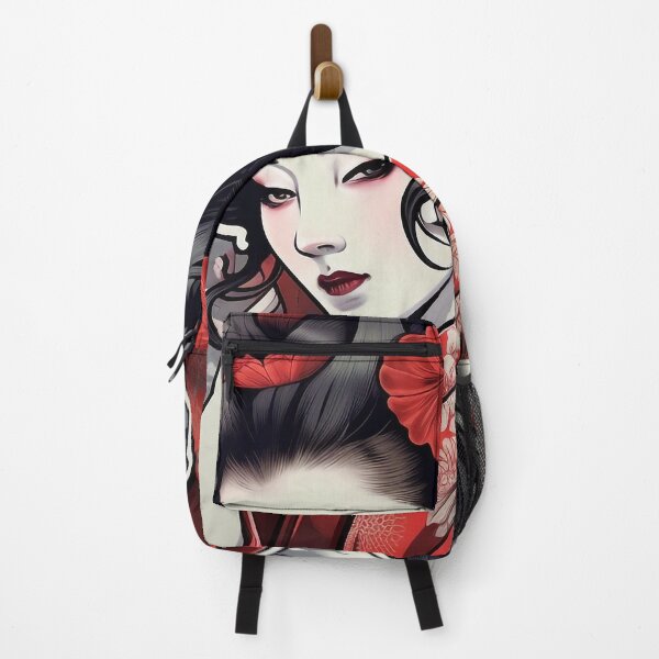 Vista previa del artículo con la obra «Estilo japonés estético Geisha-Ninja-Anime Girl», diseñado y vendido por NapNapSleeper.